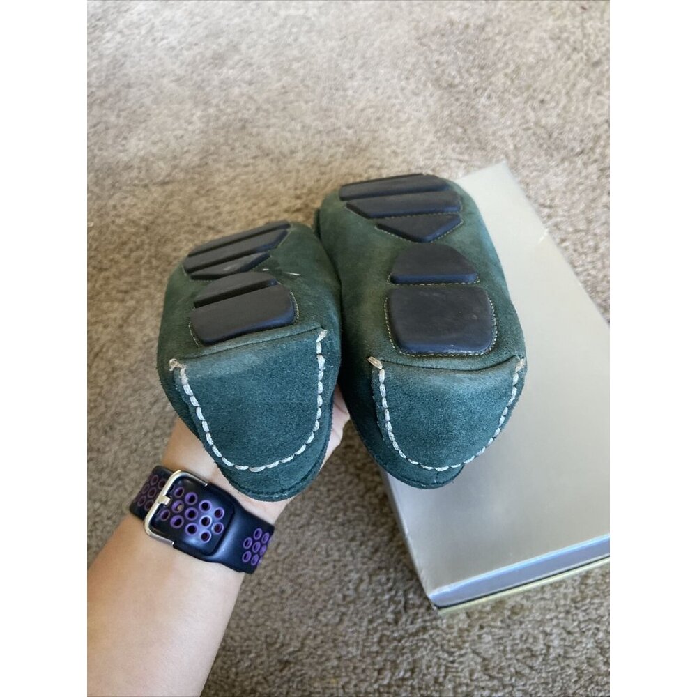 Michael Kors Suede‎ Moccasin Loafer Flats Sage Dark Green 6M - Picture 6 of 9